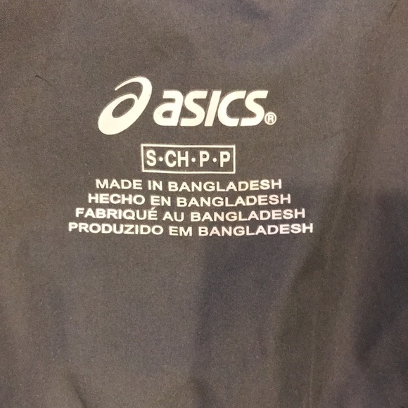 2/$25 ASICS Gray Orange Windbreaker Jacket Size Small - Picture 8 of 9